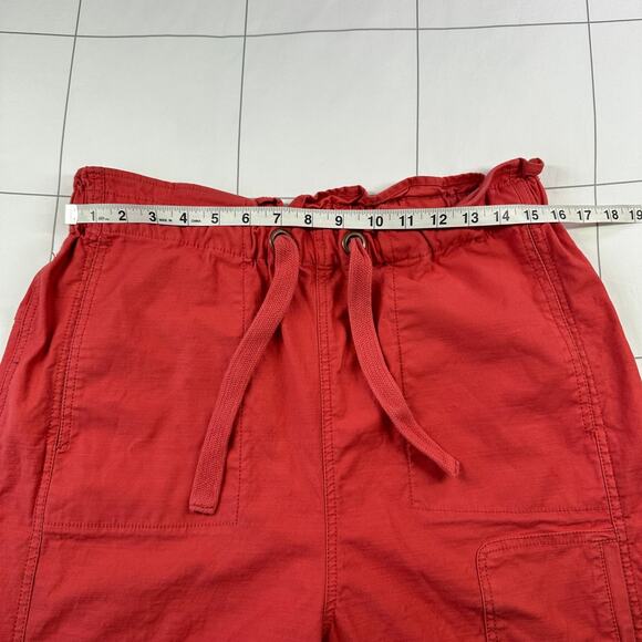 Free People Pants Womens Large Pink Red All Time Trekker Cargo Movement Hiking - Picture 8 of 13